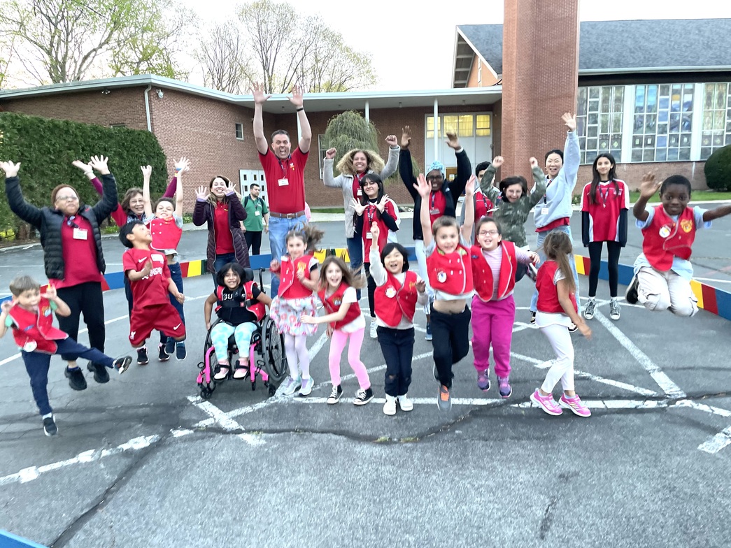 Group of cheerful children